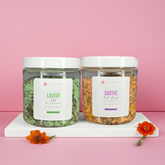 Two jars labeled &